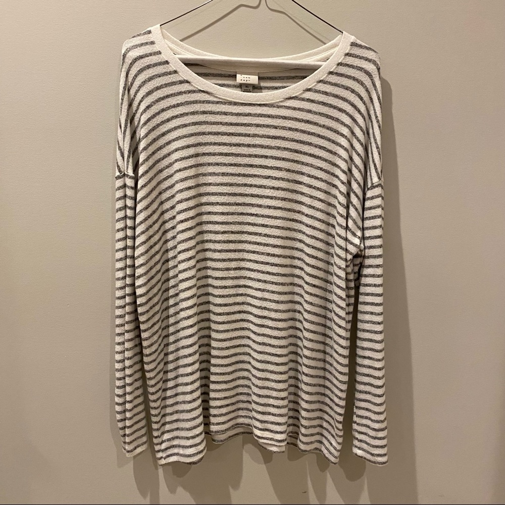 A New Day striped long sleeve top